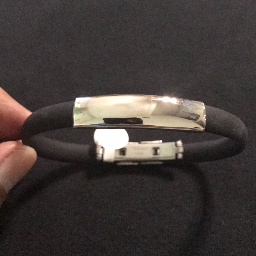 316l Surgical Stainless SteelBlack Silicone Rubbe